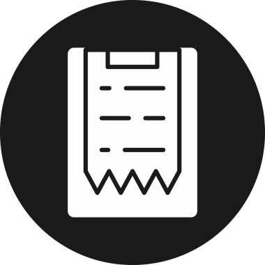 Belge. Web simgesi basit illüstrasyon