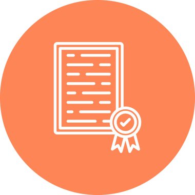 diploma. Web simgesi basit illüstrasyon