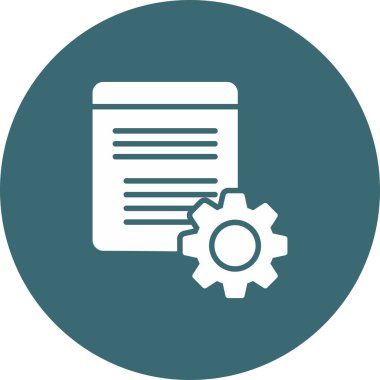 Belge modern simgesinin vektör illüstrasyonu