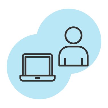 çevrimiçi bulut vektörü simgesi