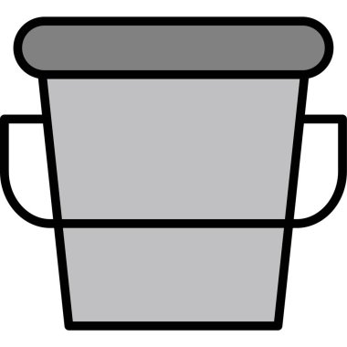 kova simgesi. vektör çizim