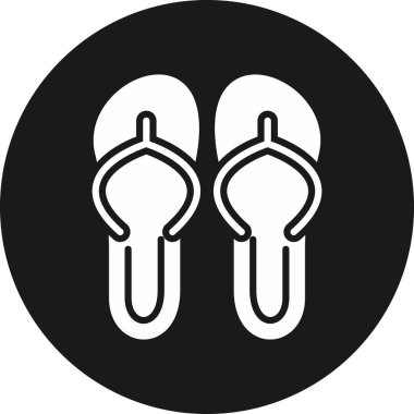 Terlik ikonu. Vektör illüstrasyonu