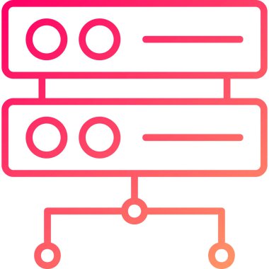 sunucu simgesi, vektör illüstrasyon tasarımı