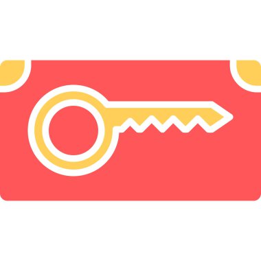 Anahtar. Web simgesi basit illüstrasyon