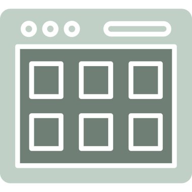 Ağ simgesi. Basit tasarım