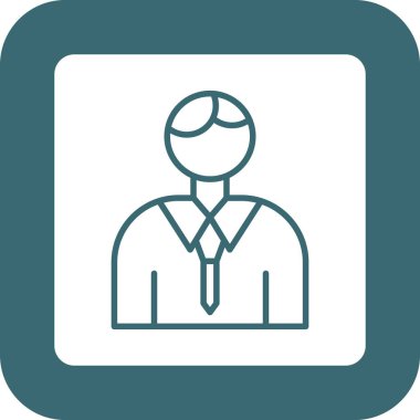 Müdür bey. Web simgesi basit tasarım