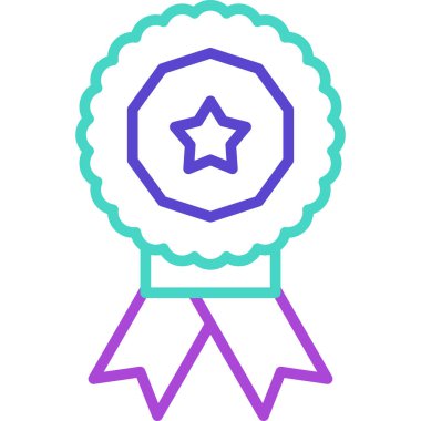 Ödül Rozeti. Basit tasarım