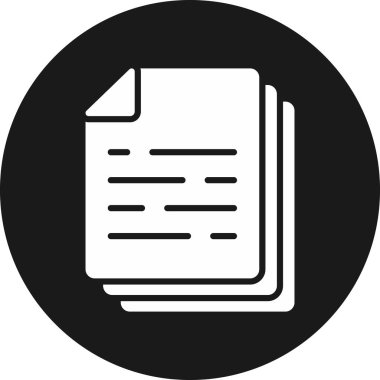 Belge. Web simgesi basit tasarım