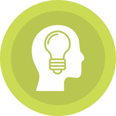 Arkaplanda ampul simgesi izole edildi