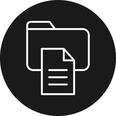 Vektör belgesi Simge illüstrasyonu