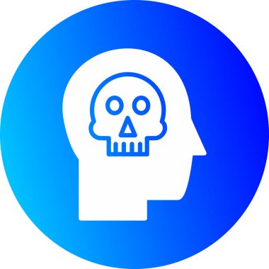 Kafatası simge vektör çizim