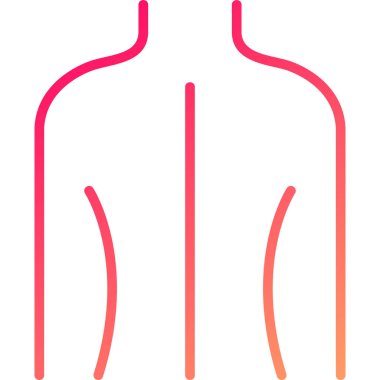 Erkek gövdesi simgesi ince çizgi çizimi