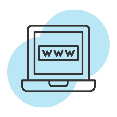 Web simgesi vektör illüstrasyonu