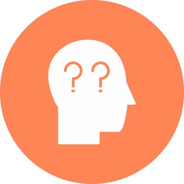 Beyin ikonu. vektör illüstrasyonu