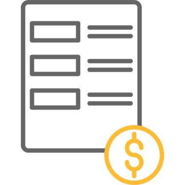 Dolar simgesi, vektör illüstrasyonu