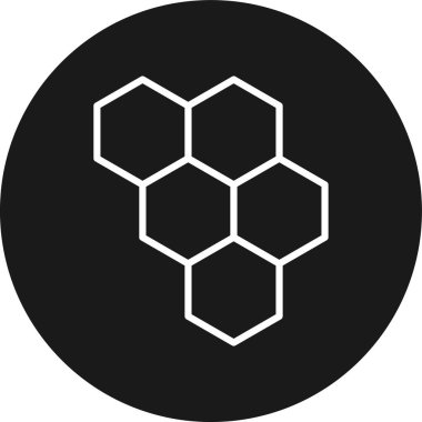 bal peteği ikonu vektör illüstrasyonu