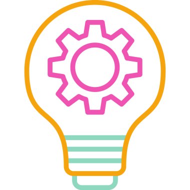 Işık. Web simgesi basit illüstrasyon