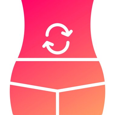 Kadın şortu ikonu. vektör illüstrasyonu