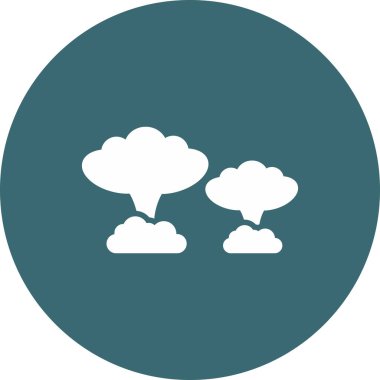 bulut simgesi, vektör illüstrasyonu