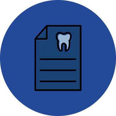 Diş simgesinin vektör illüstrasyonu