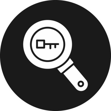 Büyüteçli büyüteç, vektör çizimi, düz tasarım