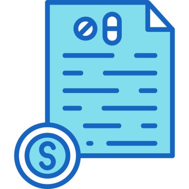 Belge. Web simgesi basit illüstrasyon