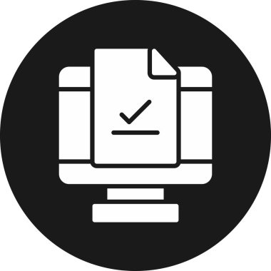 kontrol listesi simgesi, vektör illüstrasyonu