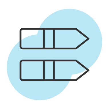 ok simgesi vektör illüstrasyonu