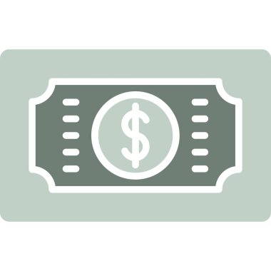 Maaş Basit Vektör Simgesi İllüstrasyonu