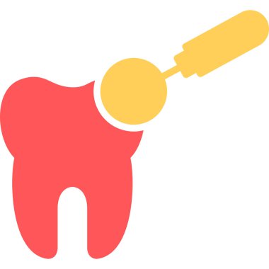 diş simgesi vektör illüstrasyonu