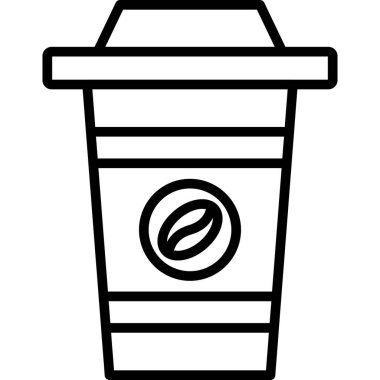 Bir fincan kahvenin vektör çizimi