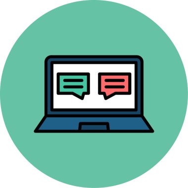 Konuş. Web simgesi basit tasarım