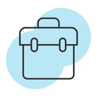 evrak çantası ikonu vektör illüstrasyonu