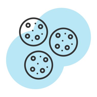 Bakteri simgesinin vektör çizimi