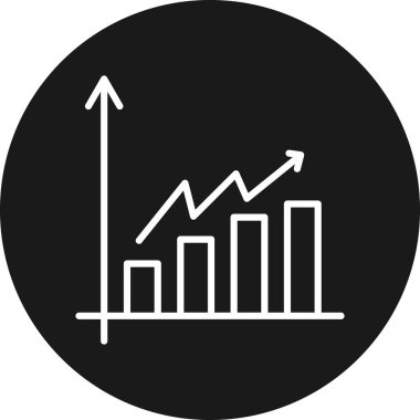 Modern grafik simgesinin vektör illüstrasyonu