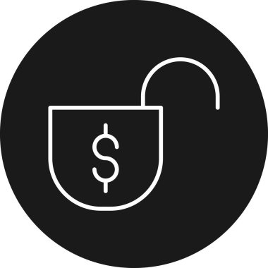 vektör para çantası simgesini