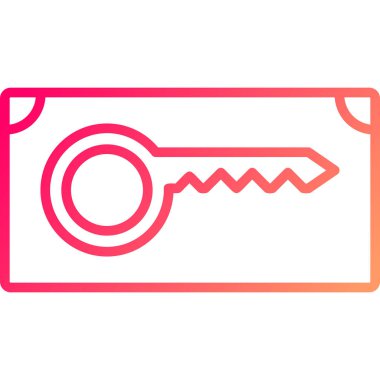 Anahtar. Web simgesi basit illüstrasyon