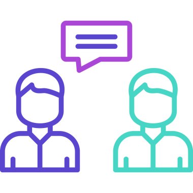 Konuş. Web simgesi basit tasarım