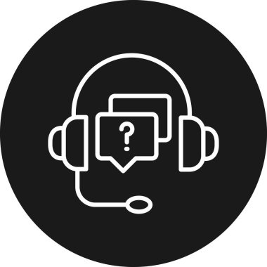 Vektör kulaklık simge tasarlamak