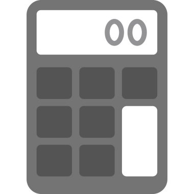 hesap makinesi simge, basit vektör çizim