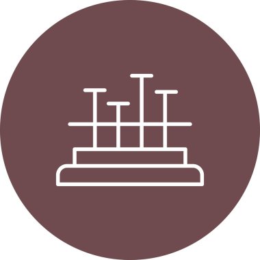 Bar çizelgesi simgesi. vektör illüstrasyonu