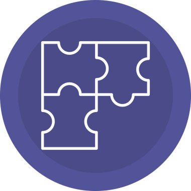 Bulmaca. Web simgesi basit illüstrasyon