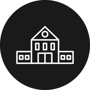 okul simgesi vektör illüstrasyonu