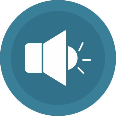 Hoparlör simgesinin vektör illüstrasyonu