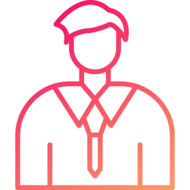 avatar adam simgesi ana hatları biçiminde