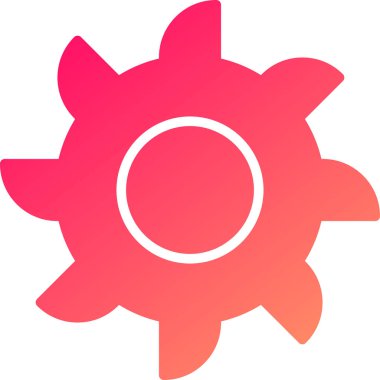 Güneş. Web simgesi basit illüstrasyon