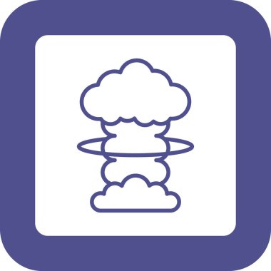 Bulut. Web simgesi basit illüstrasyon