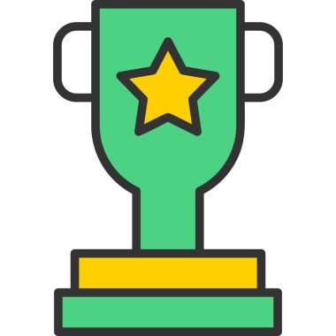 Kupa. Web simgesi basit tasarım