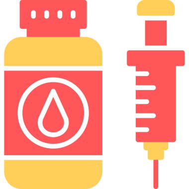 Kan damlası. Web simgesi basit illüstrasyon