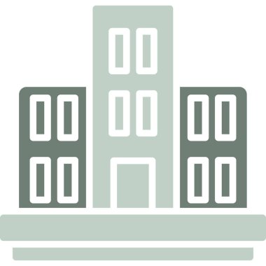 Bina. Web simgesi basit tasarım